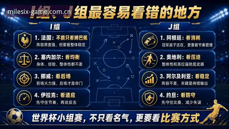 3个常见误区：用米乐M6中文站看懂2026世界杯J组的关键技巧